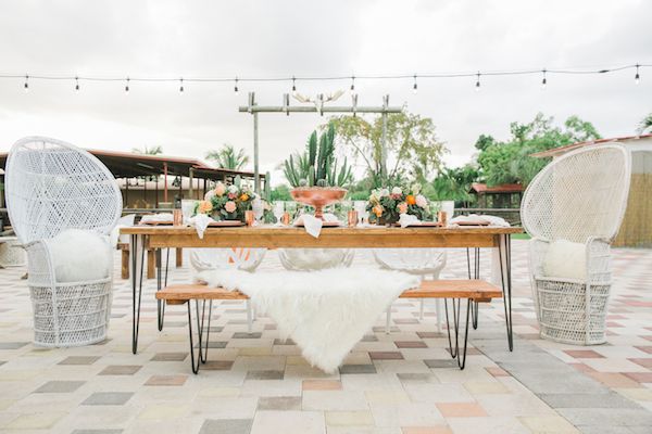  Desert Style Meets Florida Farm Life in this Bohemian Styled Fête