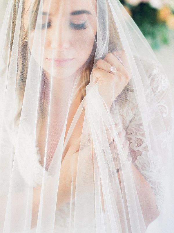  Romantic Floral Filled Bridal Portraits on Film 