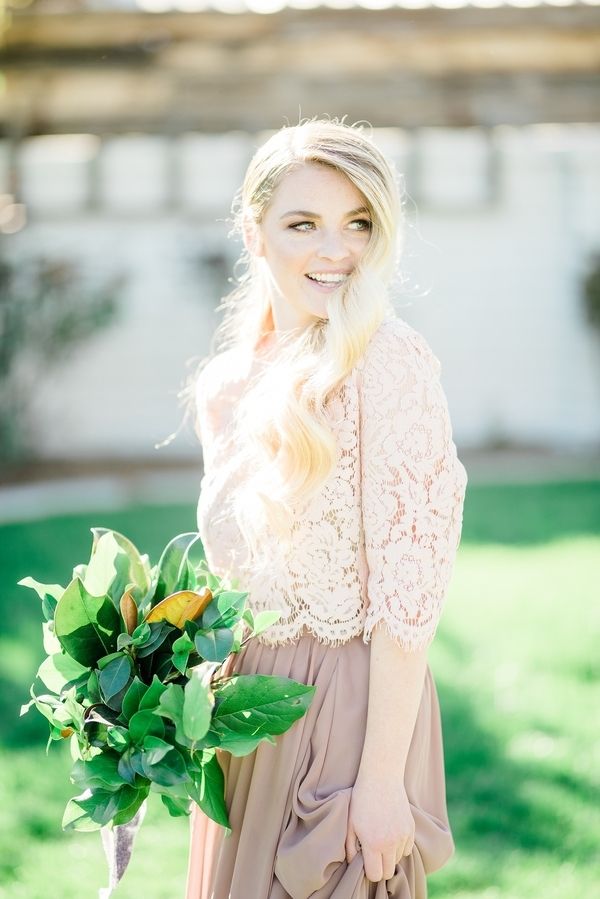 Romantic Blush and Blue Spring Nuptials