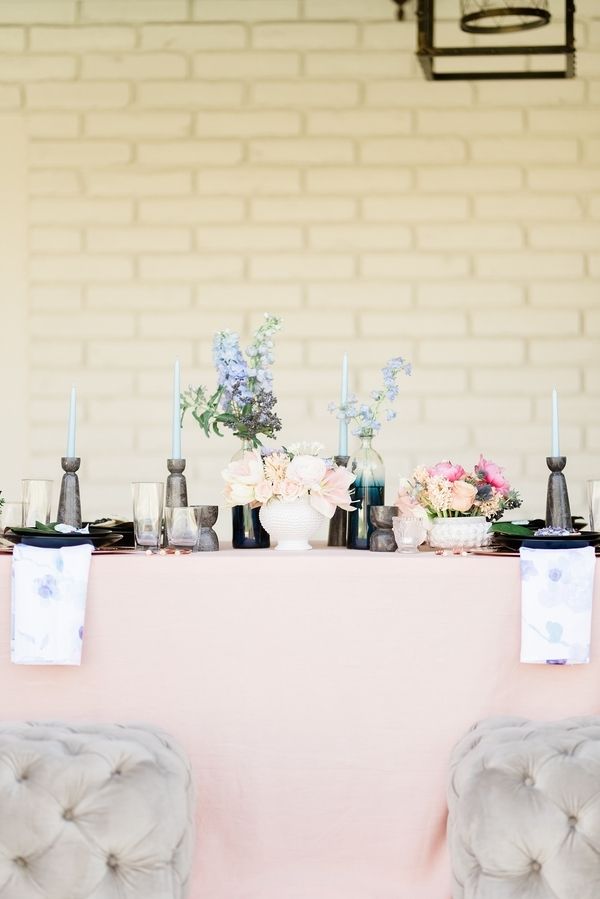  Romantic Blush and Blue Spring Nuptials