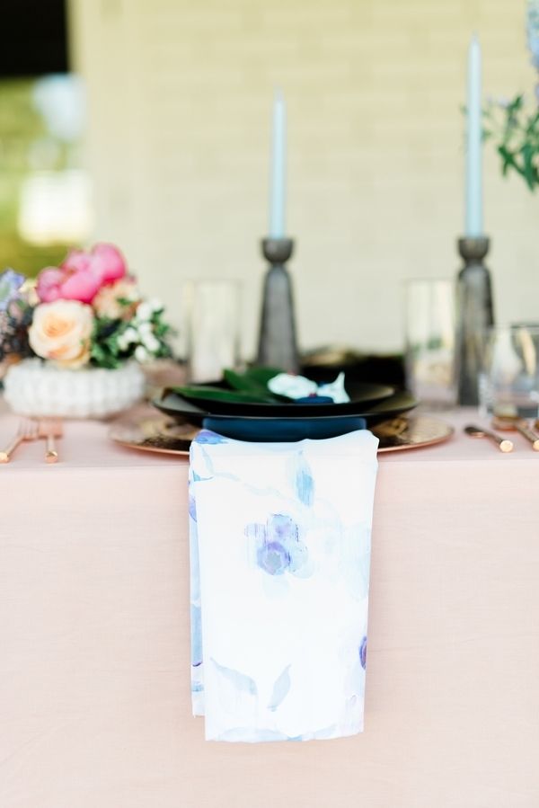 Romantic Blush and Blue Spring Nuptials