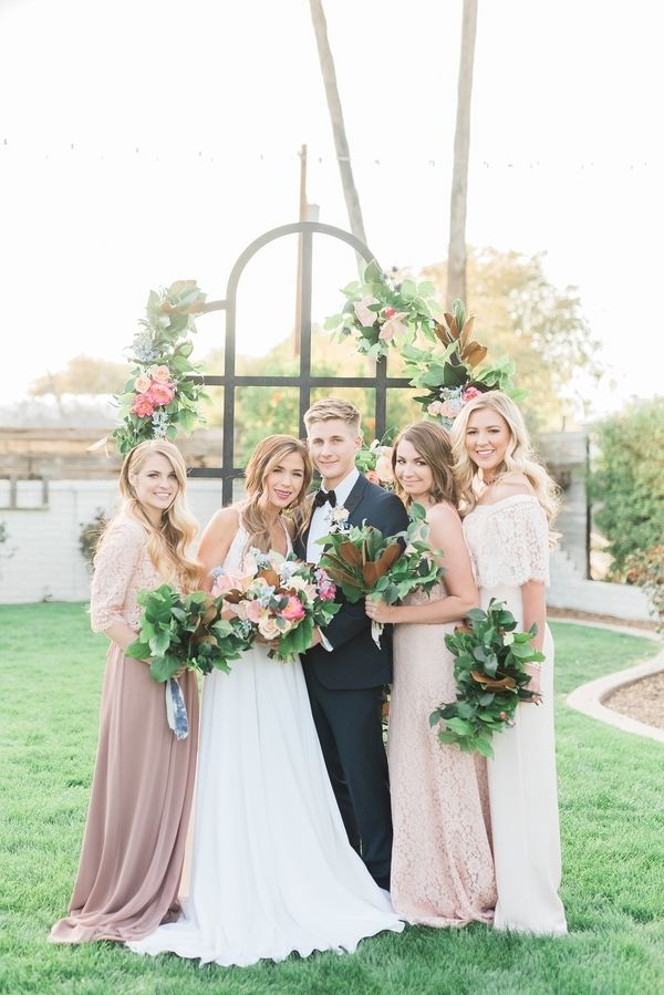 Romantic Blush and Blue Spring Nuptials