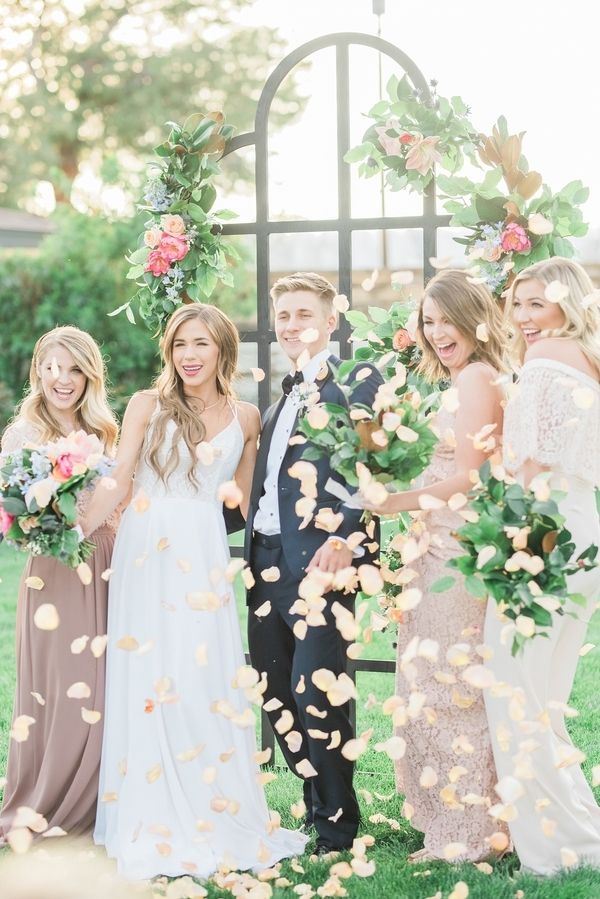  Romantic Blush and Blue Spring Nuptials