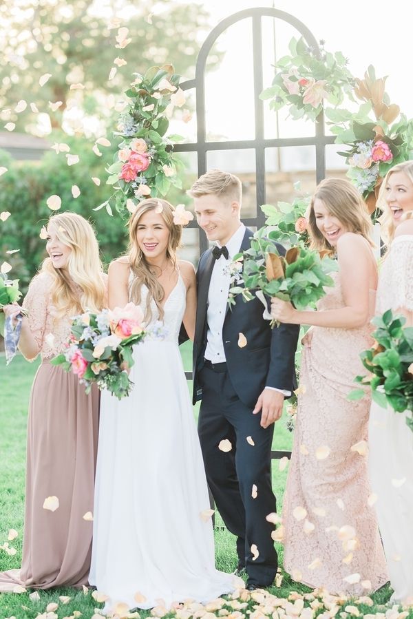  Romantic Blush and Blue Spring Nuptials