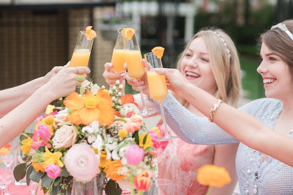  Citrus Inspired Bridal Brunch with Mimosas