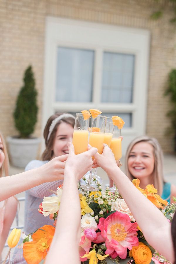  Citrus Inspired Bridal Brunch with Mimosas