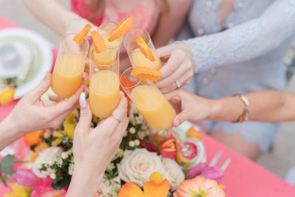  Citrus Inspired Bridal Brunch with Mimosas