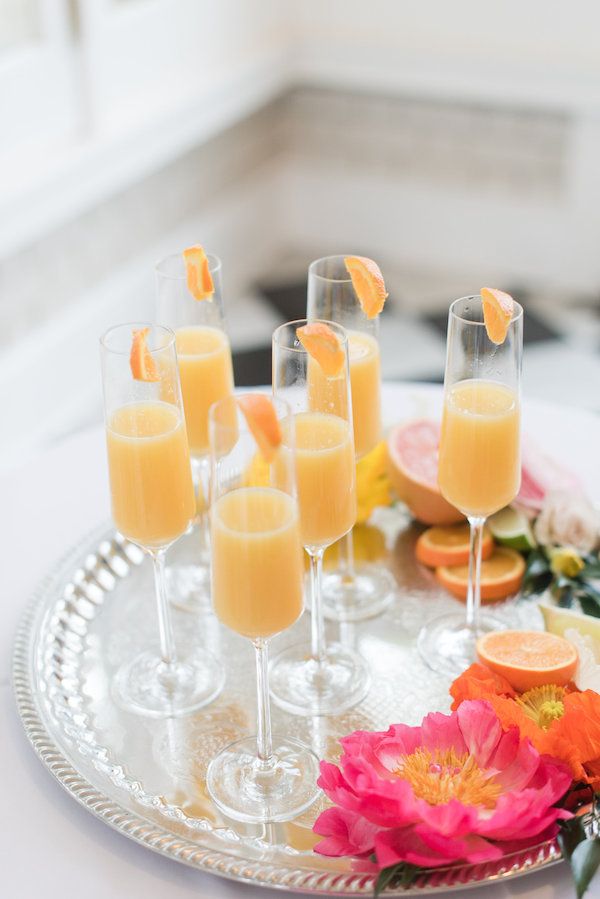  Citrus Inspired Bridal Brunch with Mimosas