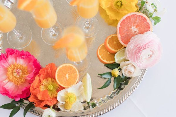  Citrus Inspired Bridal Brunch with Mimosas