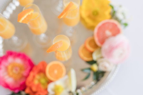  Citrus Inspired Bridal Brunch with Mimosas