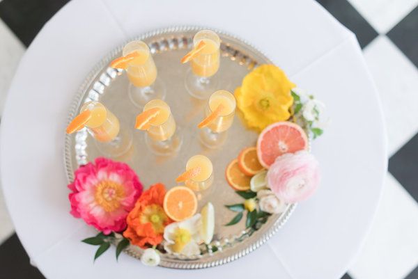  Citrus Inspired Bridal Brunch with Mimosas