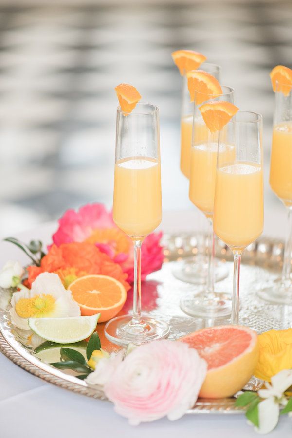  Citrus Inspired Bridal Brunch with Mimosas