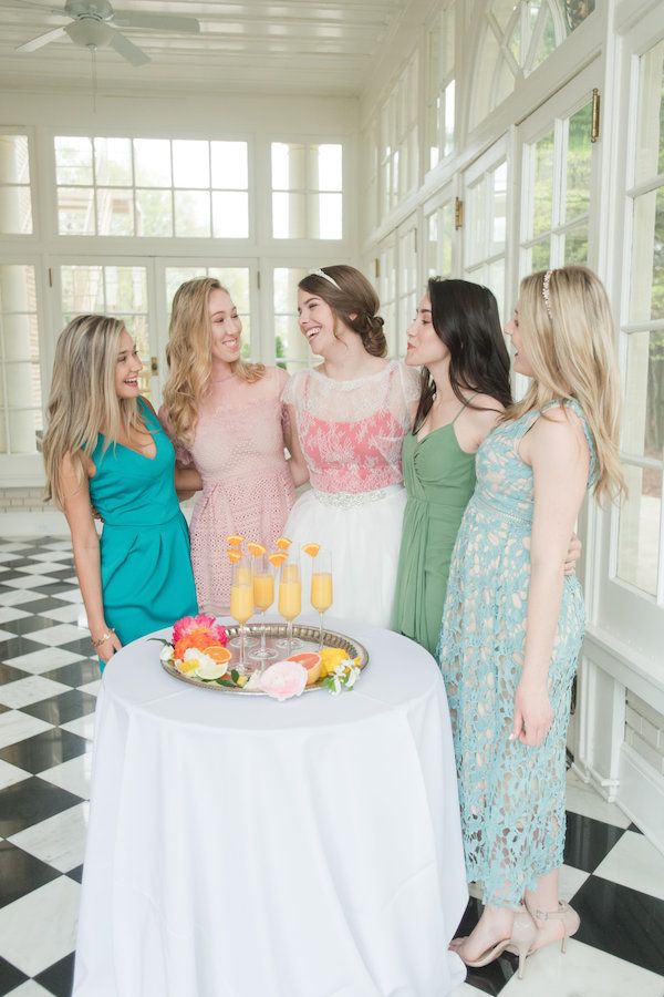  Citrus Inspired Bridal Brunch with Mimosas