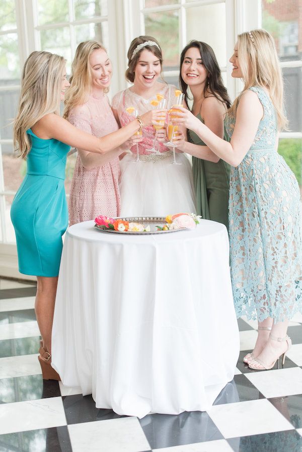  Citrus Inspired Bridal Brunch with Mimosas