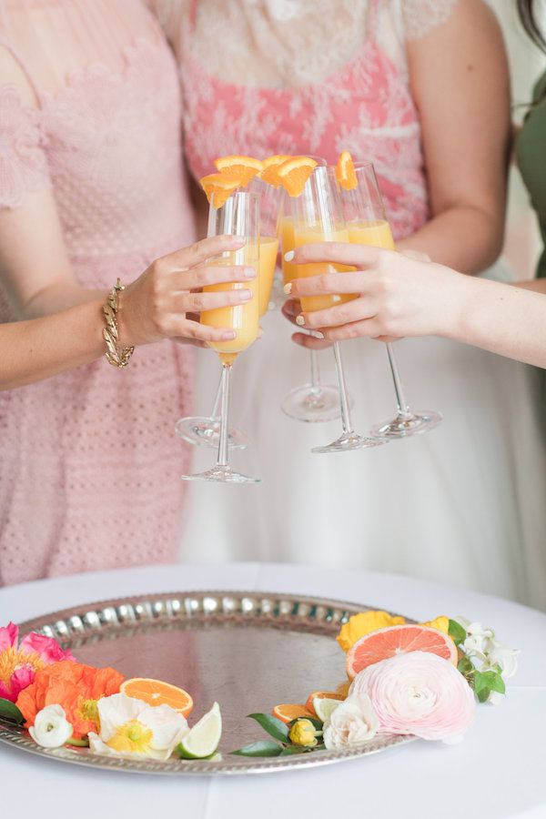  Citrus Inspired Bridal Brunch with Mimosas