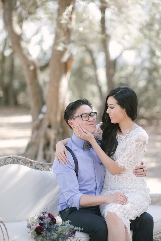  Lovely Lavender Engagement Session - Carissa Woo Photography, Florals and Styling by Chloe and Mint