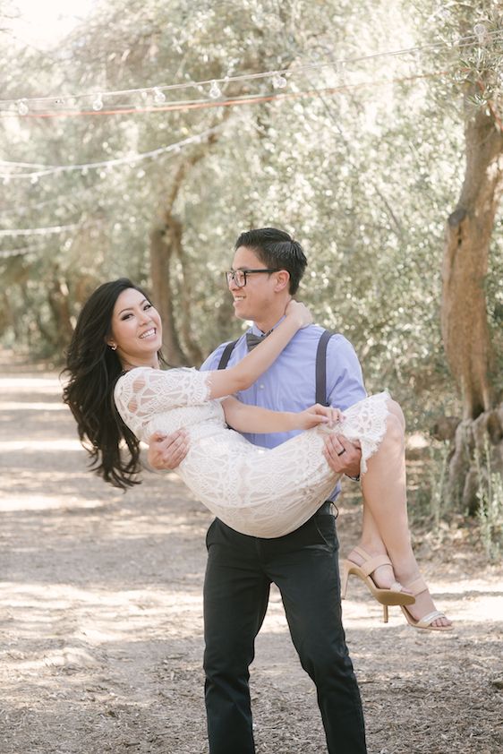  Lovely Lavender Engagement Session - Carissa Woo Photography, Florals and Styling by Chloe and Mint