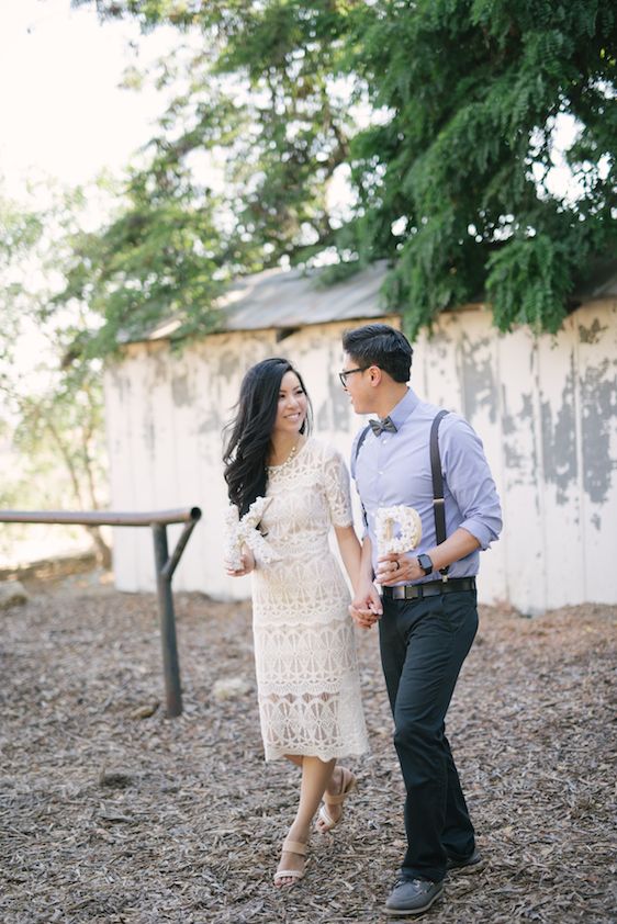  Lovely Lavender Engagement Session - Carissa Woo Photography, Florals and Styling by Chloe and Mint