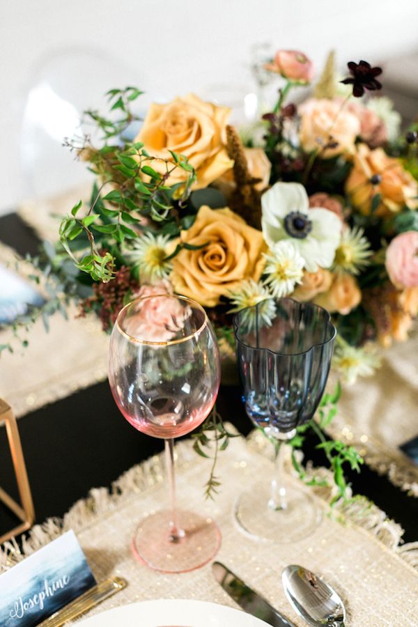  Abstract Navy & Dusty Rose Bridal Shower