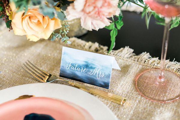  Abstract Navy & Dusty Rose Bridal Shower