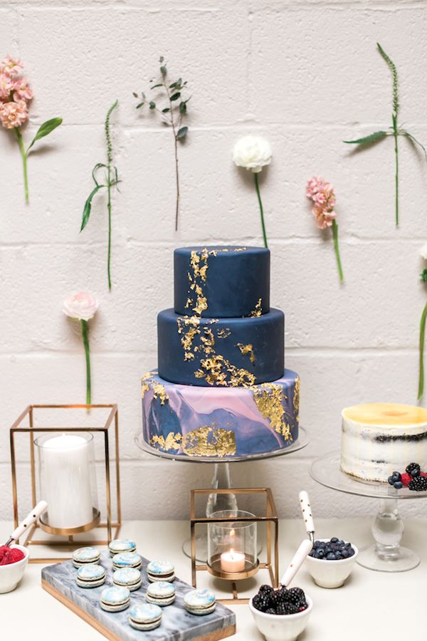  Abstract Navy & Dusty Rose Bridal Shower