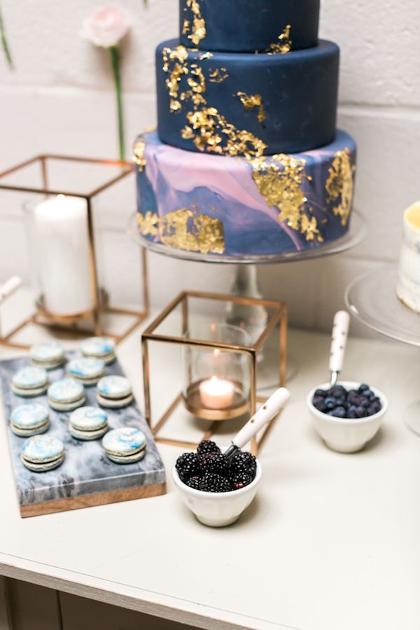  Abstract Navy & Dusty Rose Bridal Shower