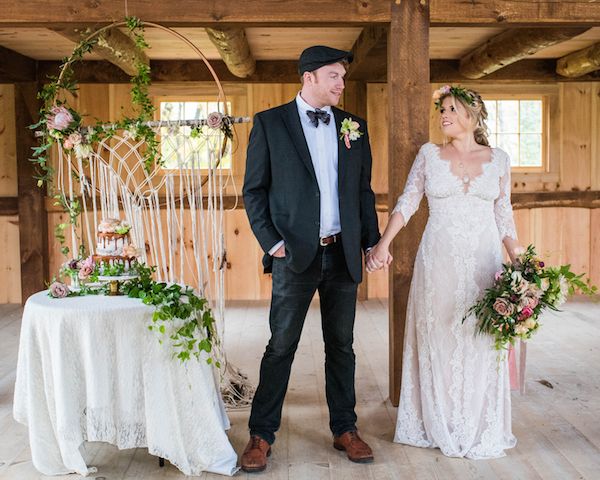  Bohemian Romance Meets Barn Wood Inspiration