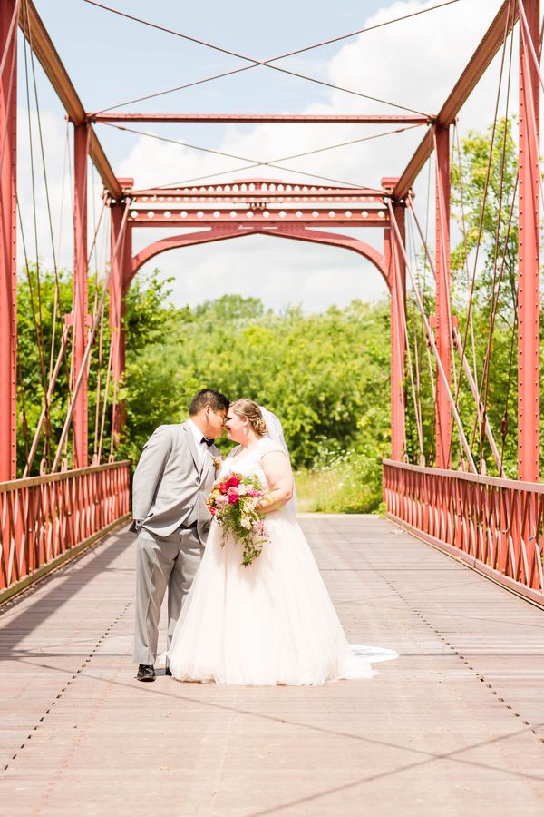  Vibrant Pink Dream Wedding at Rivercrest Farm