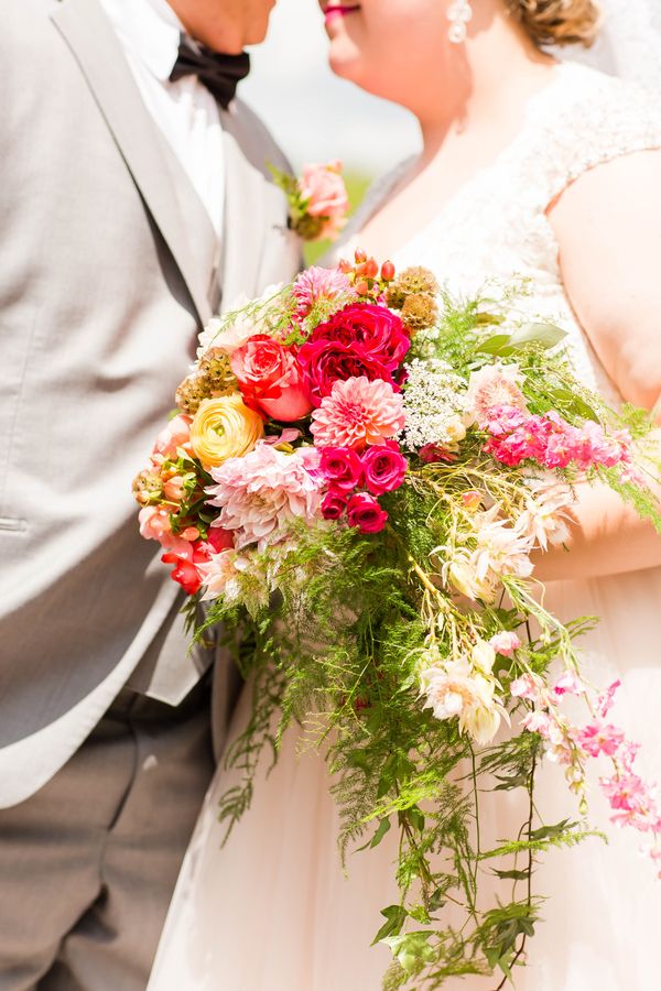  Vibrant Pink Dream Wedding at Rivercrest Farm