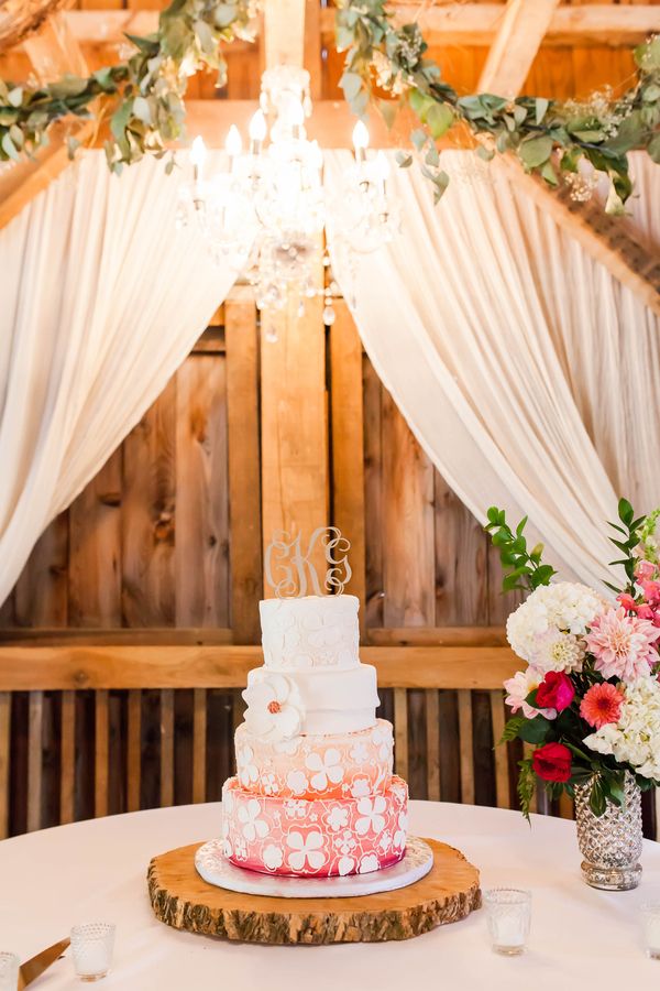  Vibrant Pink Dream Wedding at Rivercrest Farm