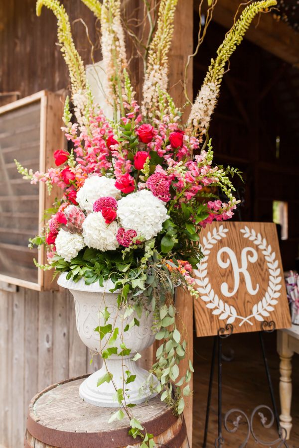  Vibrant Pink Dream Wedding at Rivercrest Farm