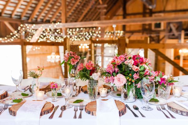  Vibrant Pink Dream Wedding at Rivercrest Farm