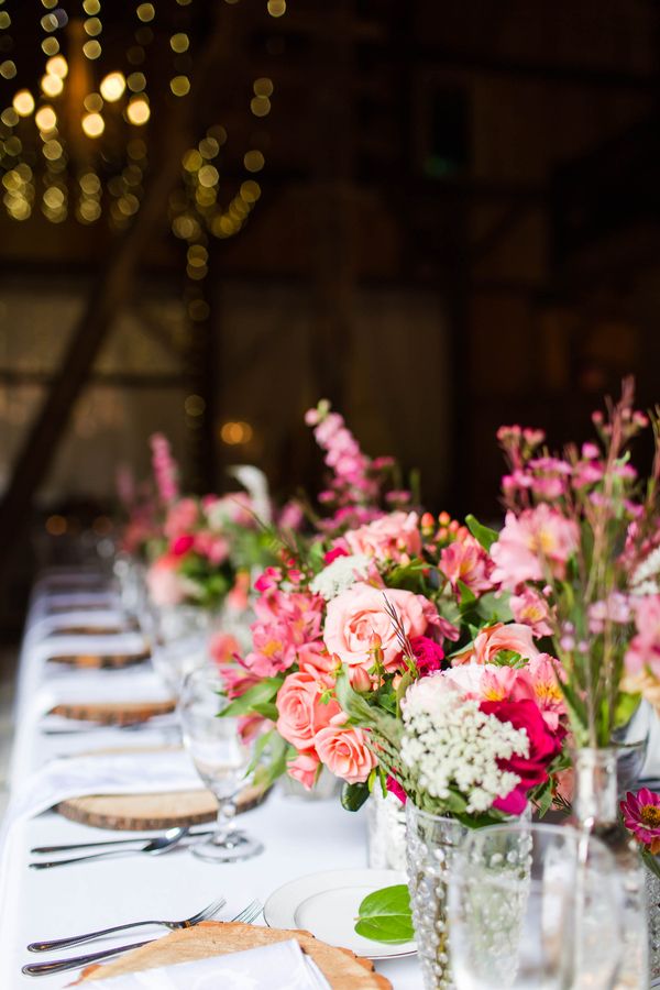  Vibrant Pink Dream Wedding at Rivercrest Farm