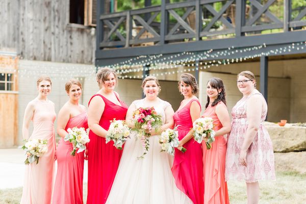  Vibrant Pink Dream Wedding at Rivercrest Farm
