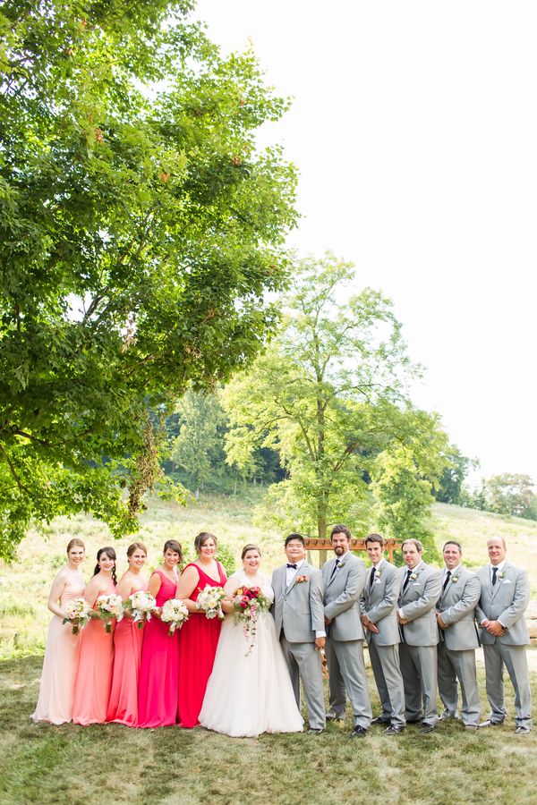  Vibrant Pink Dream Wedding at Rivercrest Farm