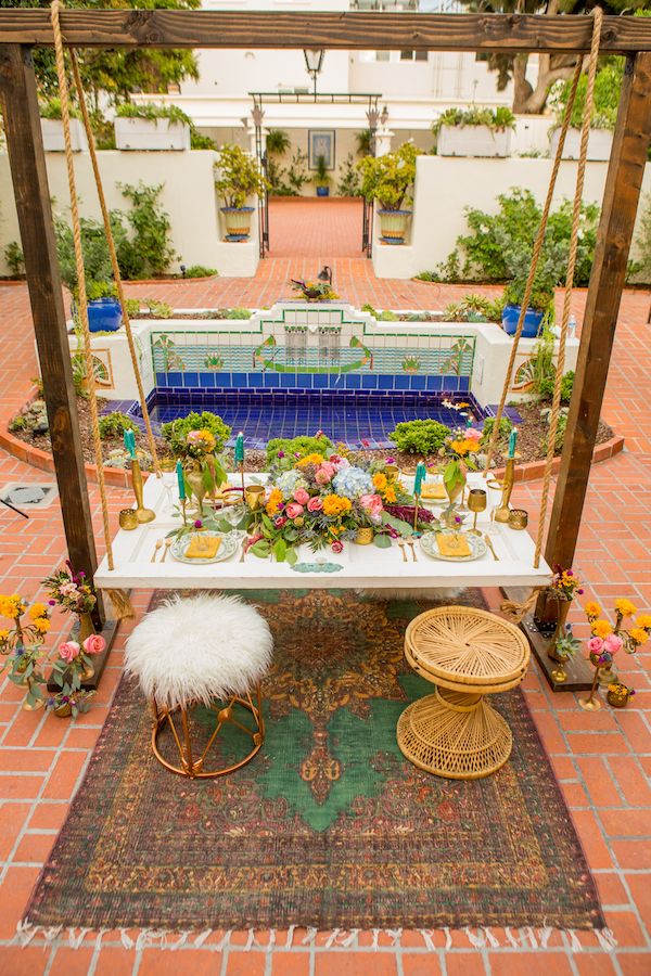  A Colorful Moroccan Inspired Wedding in La Jolla California