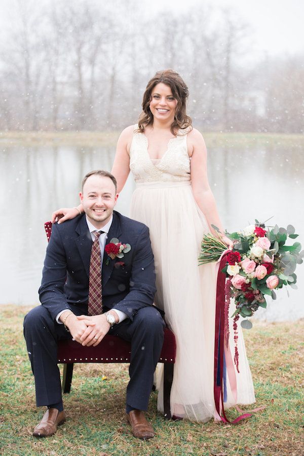  A Ruby Red Barn Winter Wedding Shoot