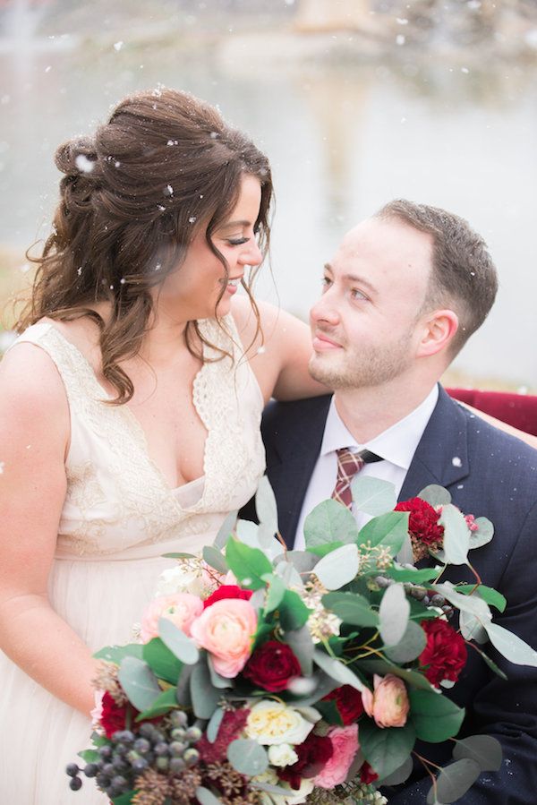  A Ruby Red Barn Winter Wedding Shoot