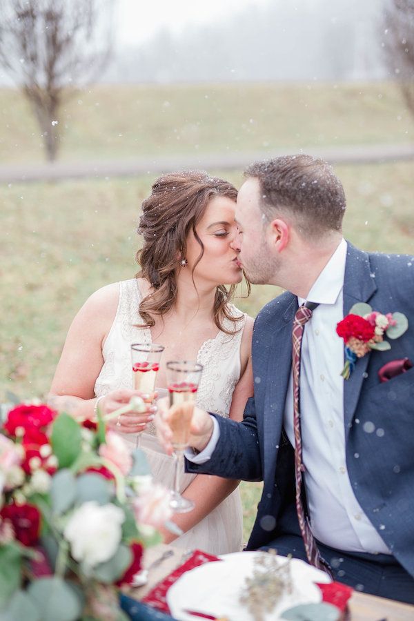  A Ruby Red Barn Winter Wedding Shoot