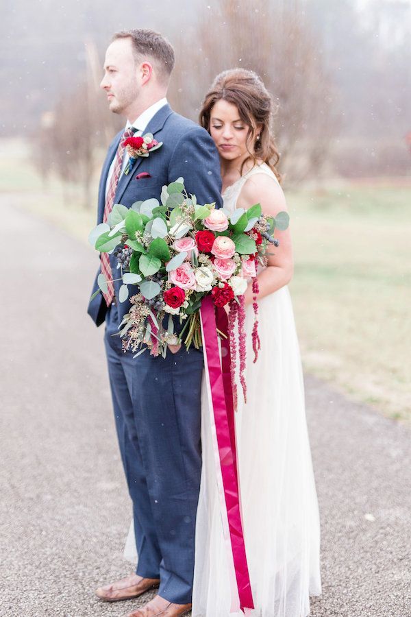  A Ruby Red Barn Winter Wedding Shoot