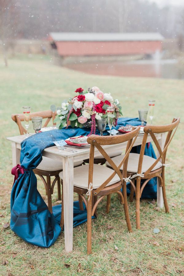  A Ruby Red Barn Winter Wedding Shoot