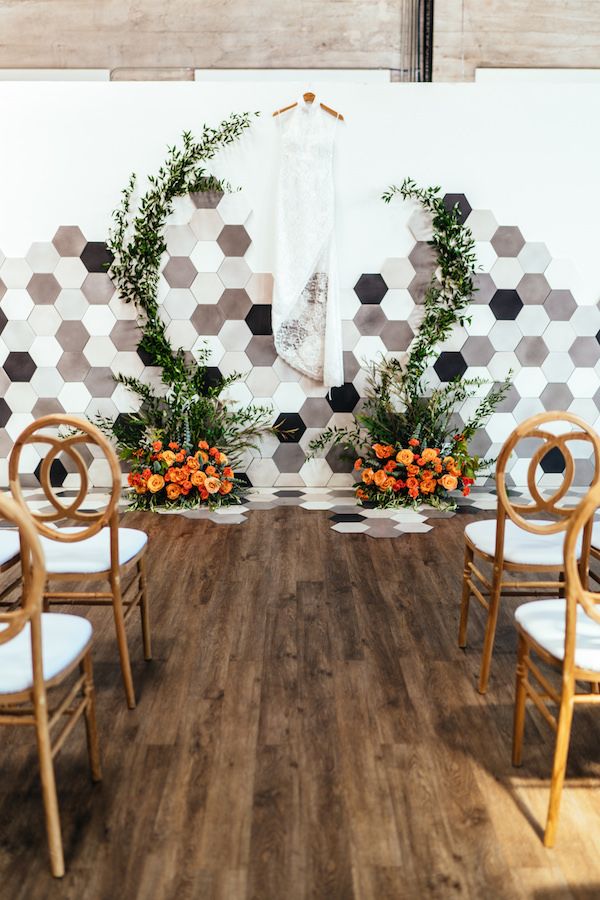  A Citrus Filled Geometric Event Design 