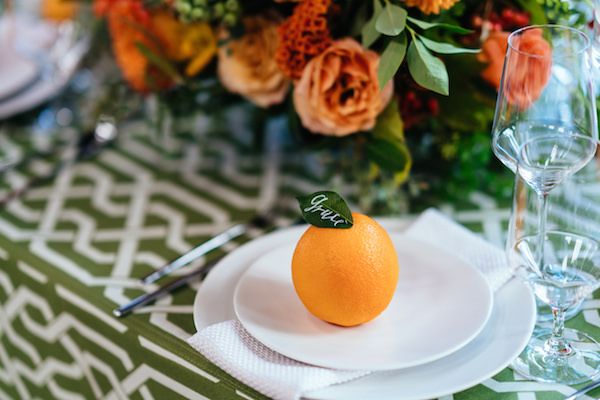  A Citrus Filled Geometric Event Design 