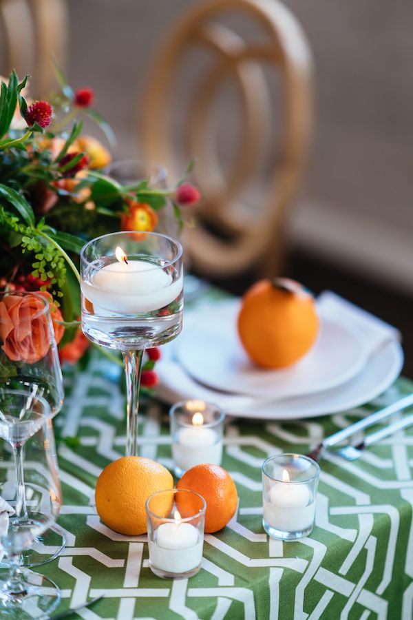  A Citrus Filled Geometric Event Design 