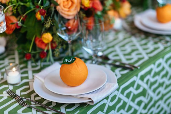  A Citrus Filled Geometric Event Design 