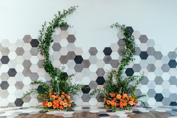  A Citrus Filled Geometric Event Design 