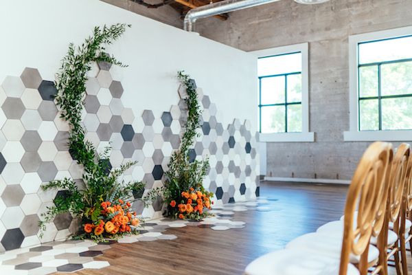  A Citrus Filled Geometric Event Design 