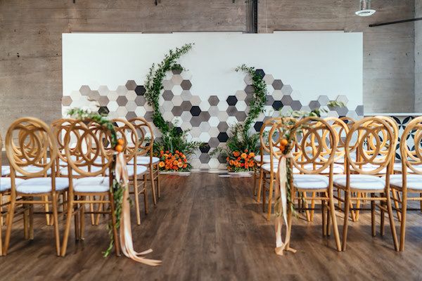  A Citrus Filled Geometric Event Design 