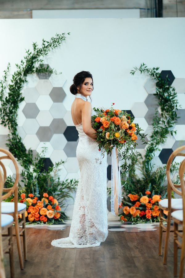  A Citrus Filled Geometric Event Design 