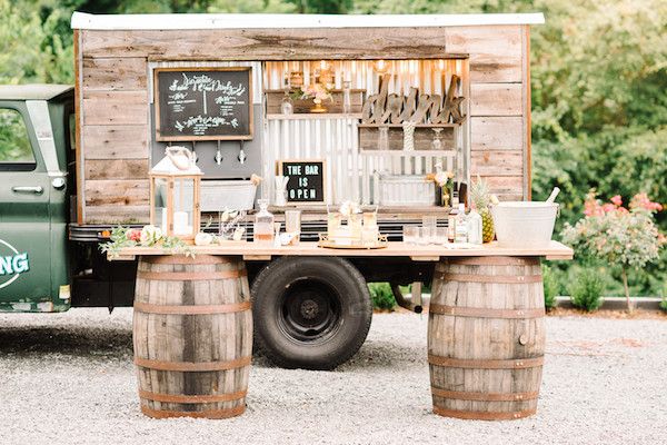  Colorful Countryside Al Fresco Summer Shoot with a Must-See Mobile Bar Truck